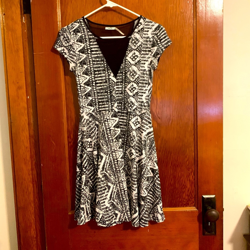 Kimchi blue mesh deep v mini dress